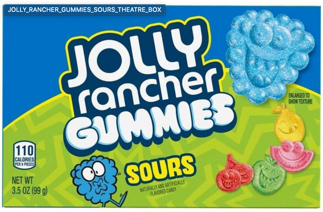 Jolly rancher sour gummies box