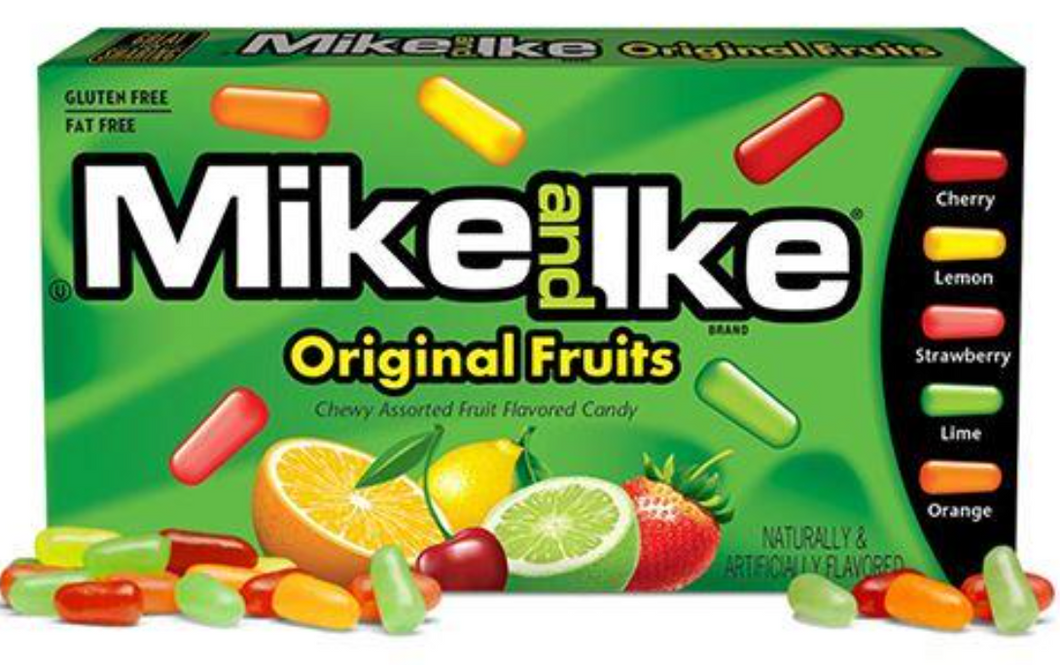 Mike and Ike original fruits