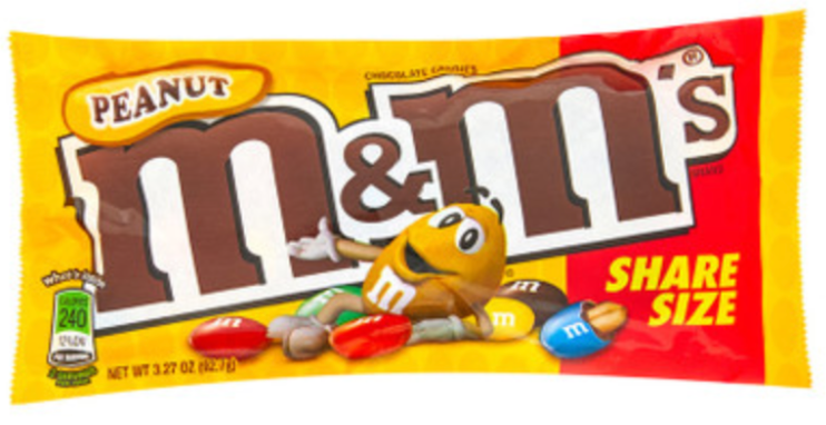 M&Ms Peanut Share Size 92.7g